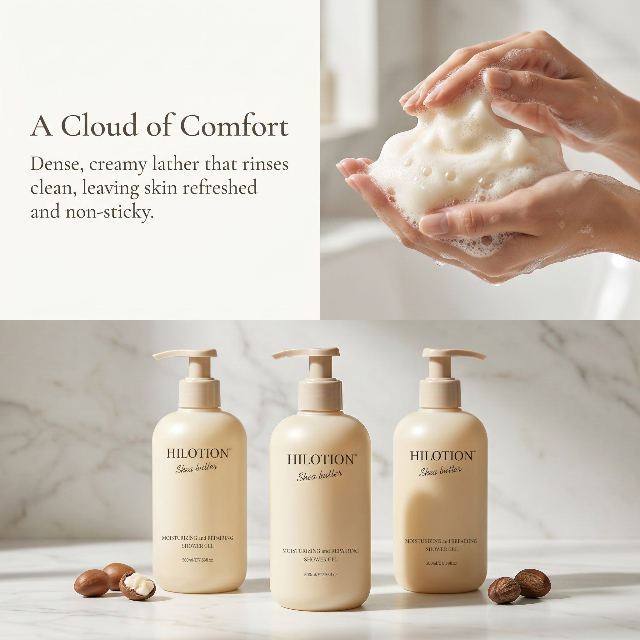 Nourishing Shea Butter Body Wash | Repairs Dry Skin & Locks in Moisture - 图片 6