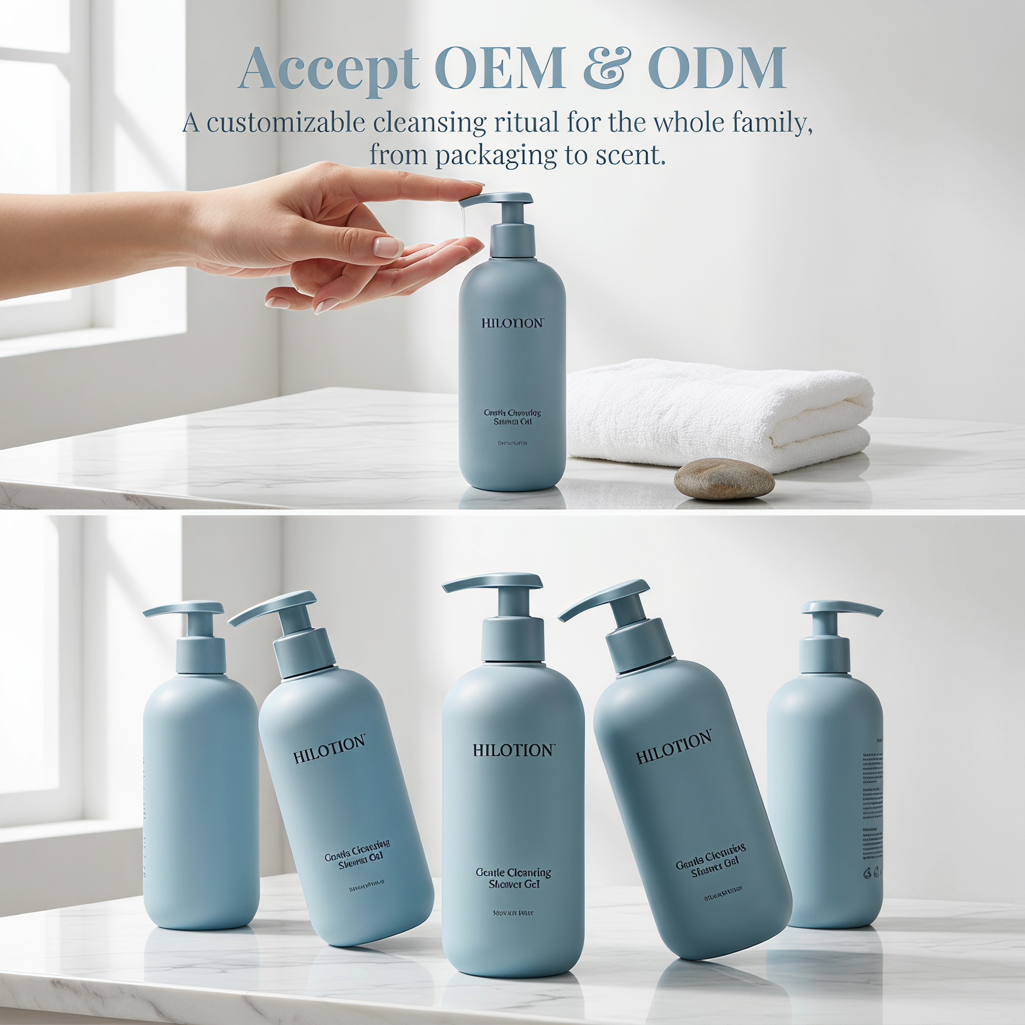 Hilotion Gentle Cleansing Shower Gel - Mild Daily Body Wash for All Skin Types (500ml) - 图片 7