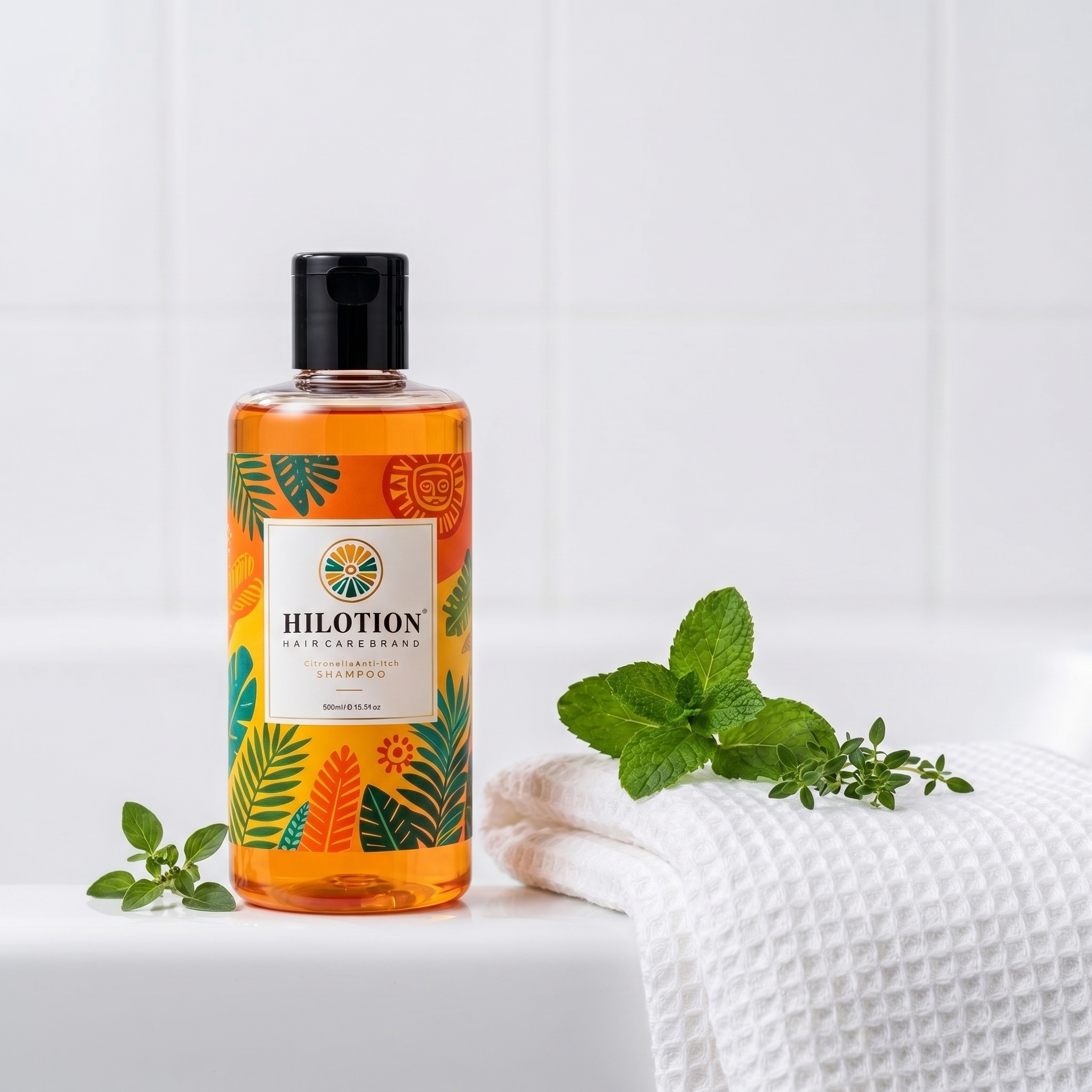 Hilotion Citronella Anti-Itch Tropical Botanical Scalp Care Shampoo 520ml - 图片 7