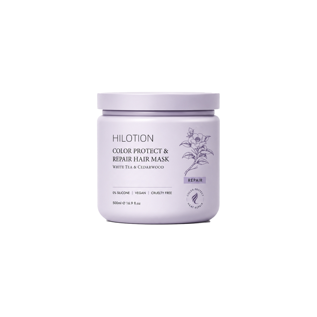 Hilotion White Tea Cedarwood Color Protect & Heat Repair Hair Mask - Image 2