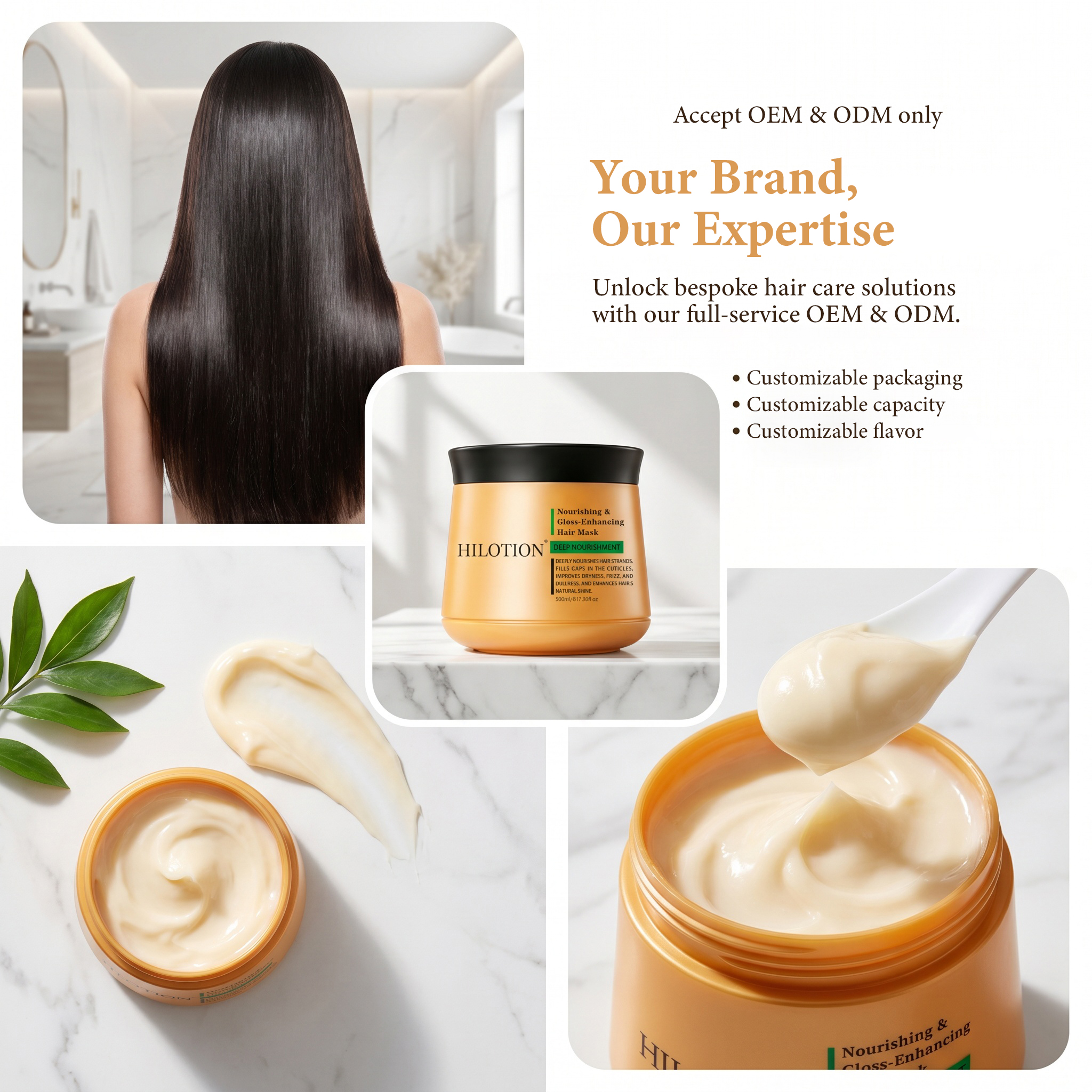 Hilotion Deep Nourishment Gloss Enhancing Hair Mask - Image 2