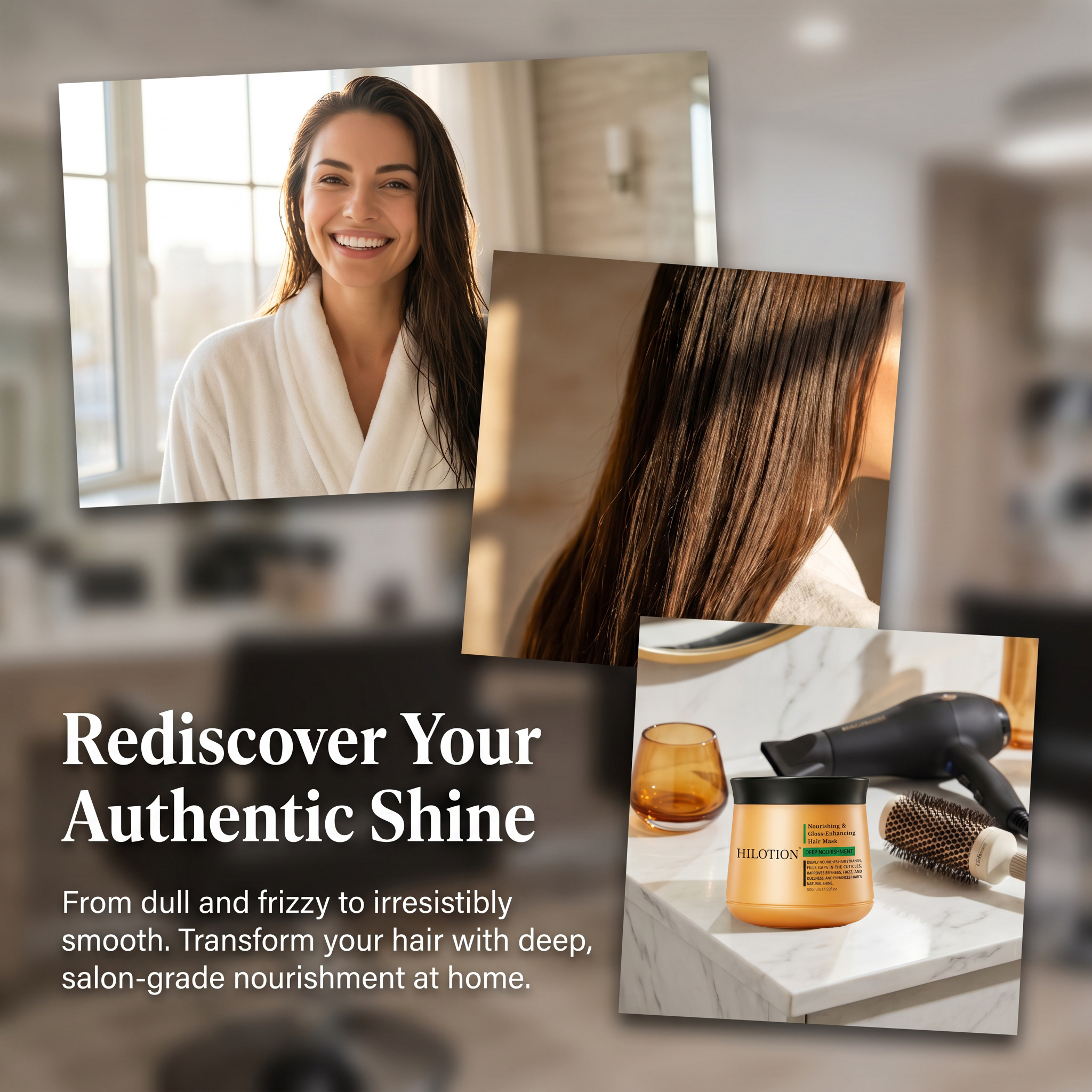 Hilotion Deep Nourishment Gloss Enhancing Hair Mask - Image 3