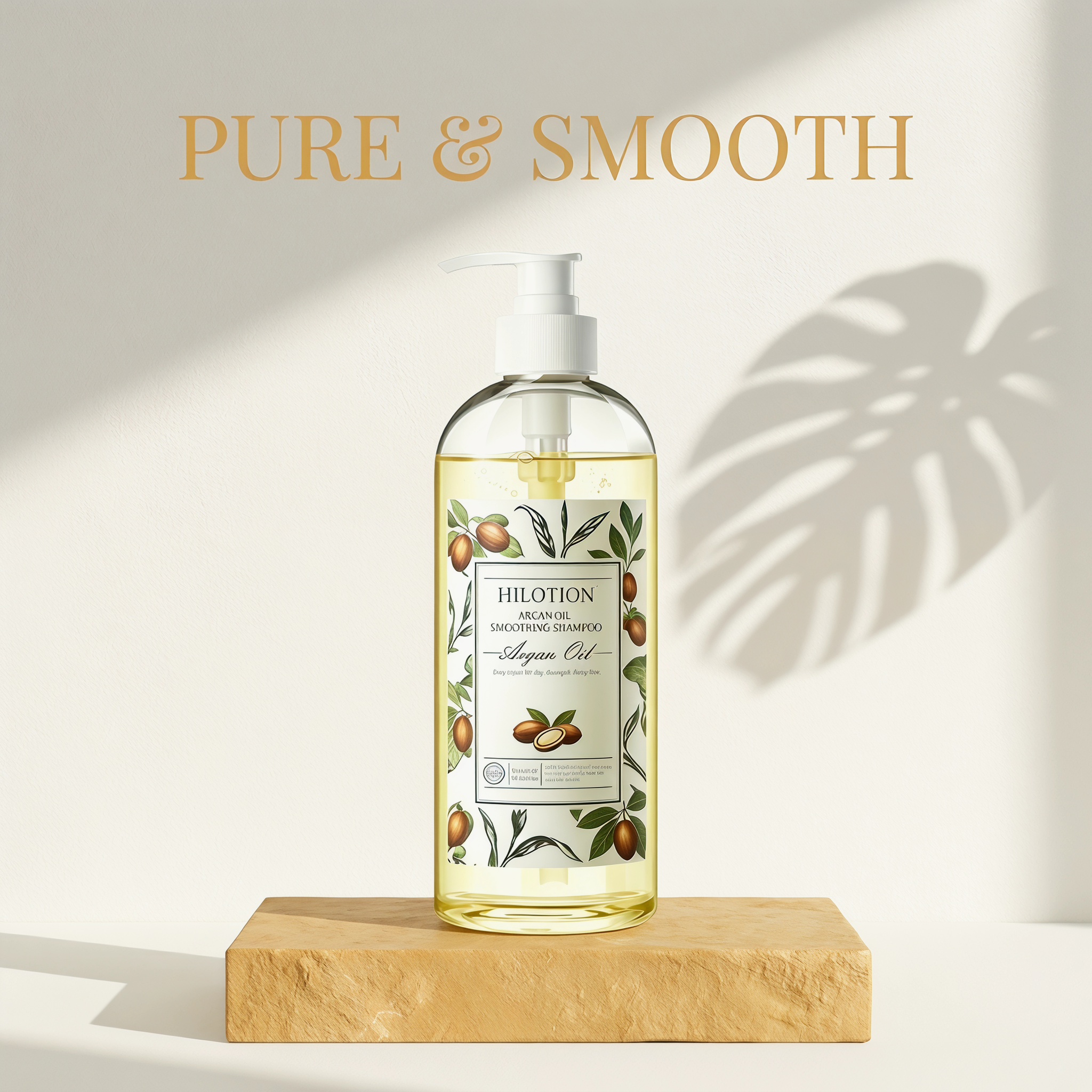 Hilotion Argan Oil Smoothing Shampoo - Deep Repair for Dry & Frizzy Hair (500ml) - 图片 5