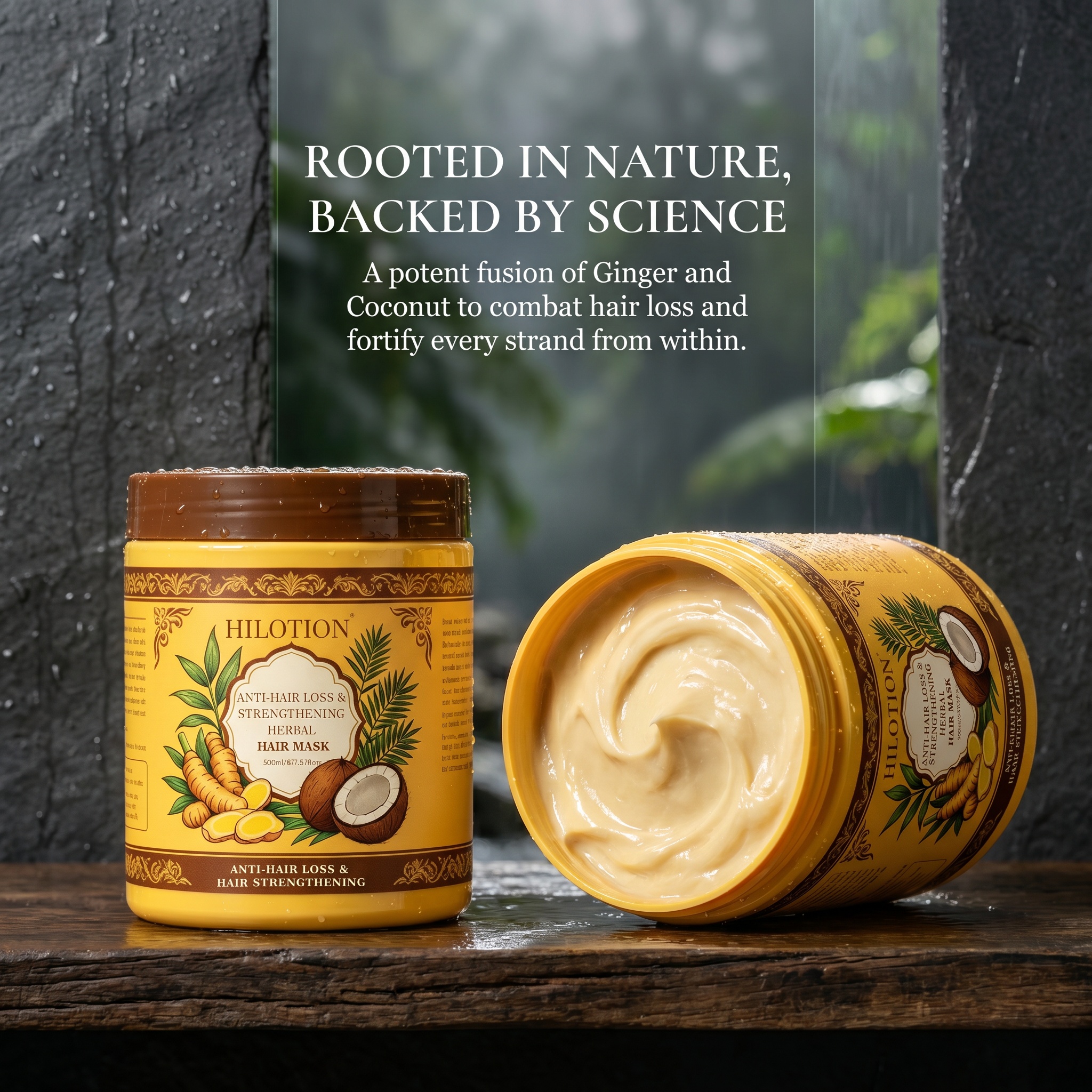 Hilotion Herbal Anti Hair Loss Strengthening Hair Mask - Image 3