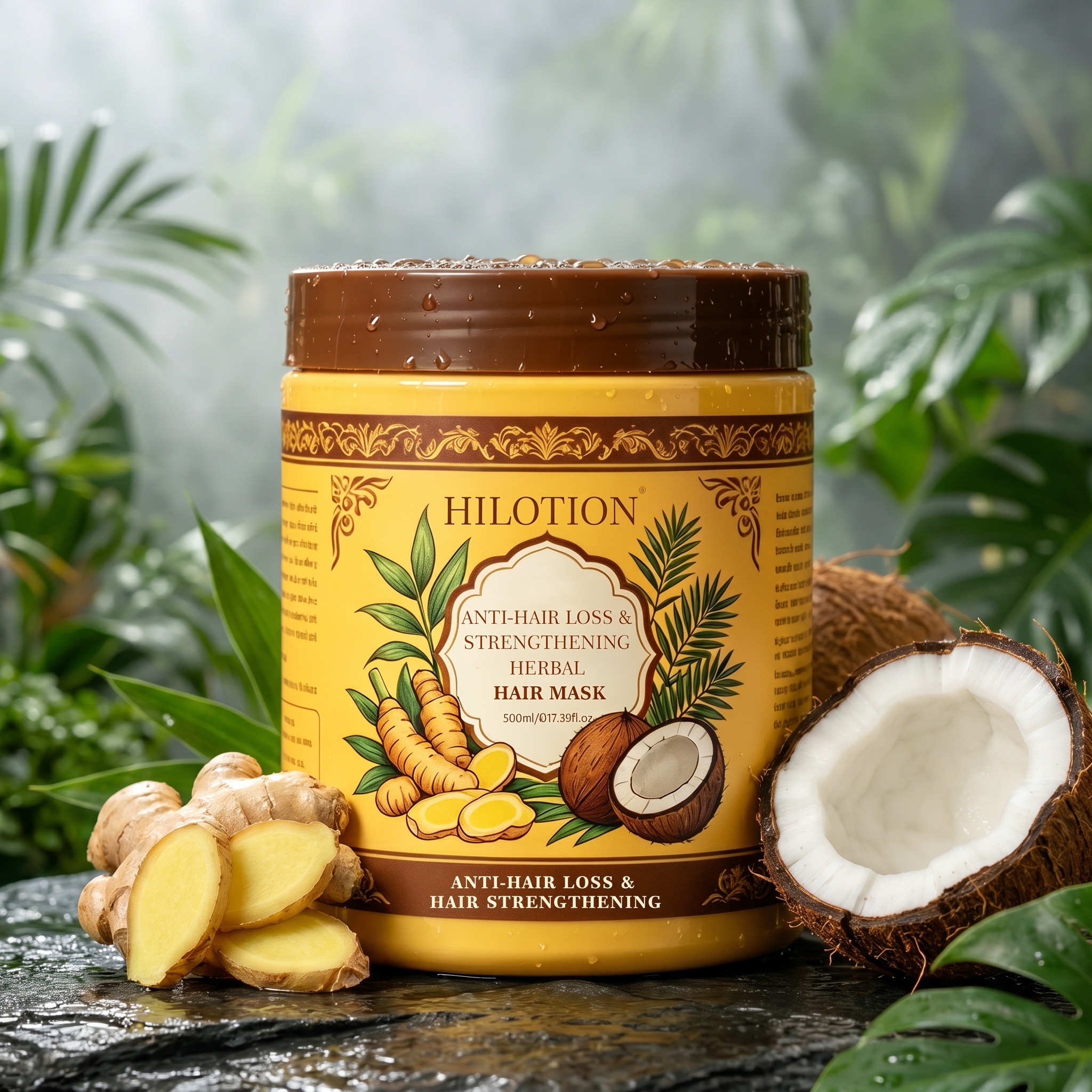 Hilotion Herbal Anti Hair Loss Strengthening Hair Mask - Image 5