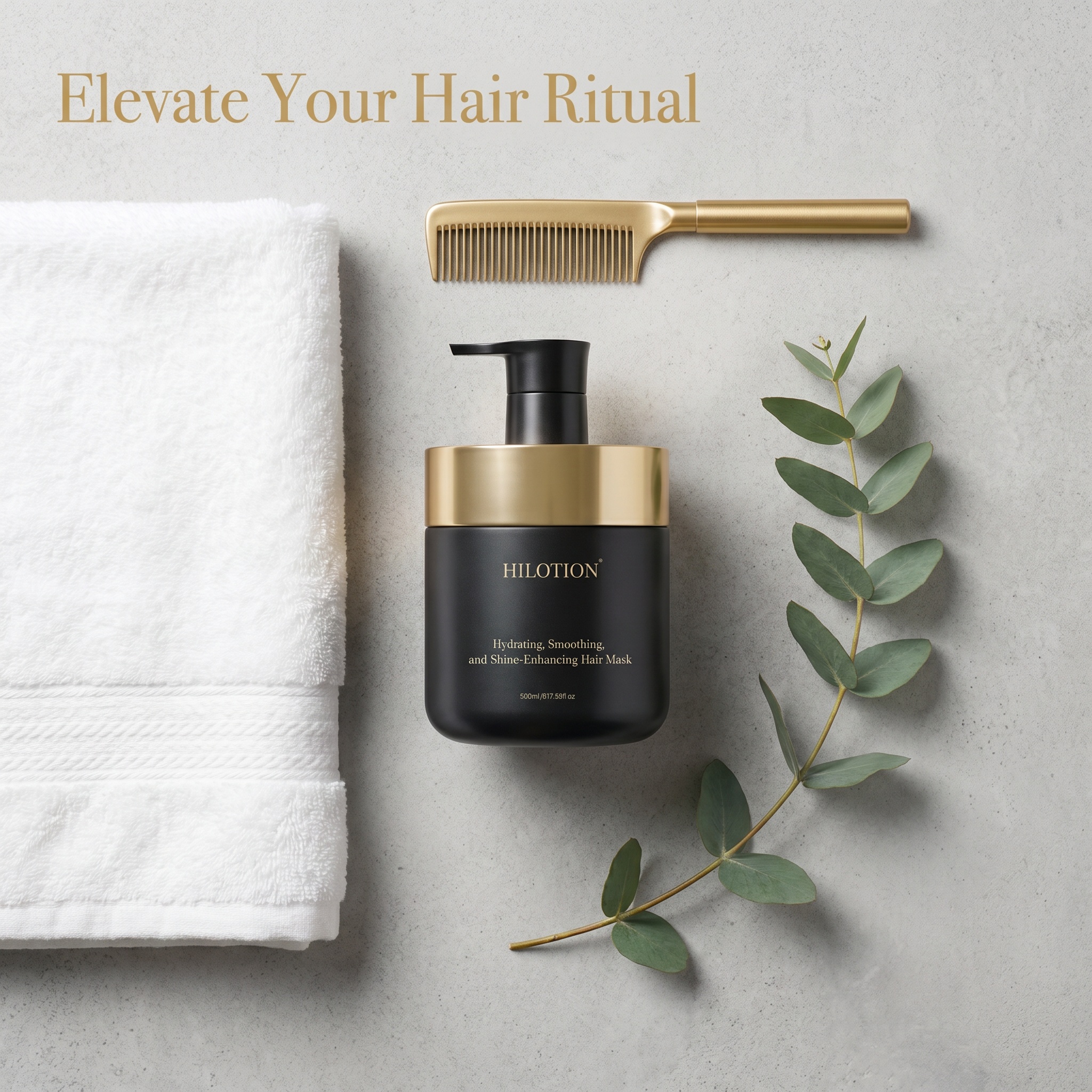 Hilotion Hydrating Smoothing Shine Enhancing Hair Mask - Image 4