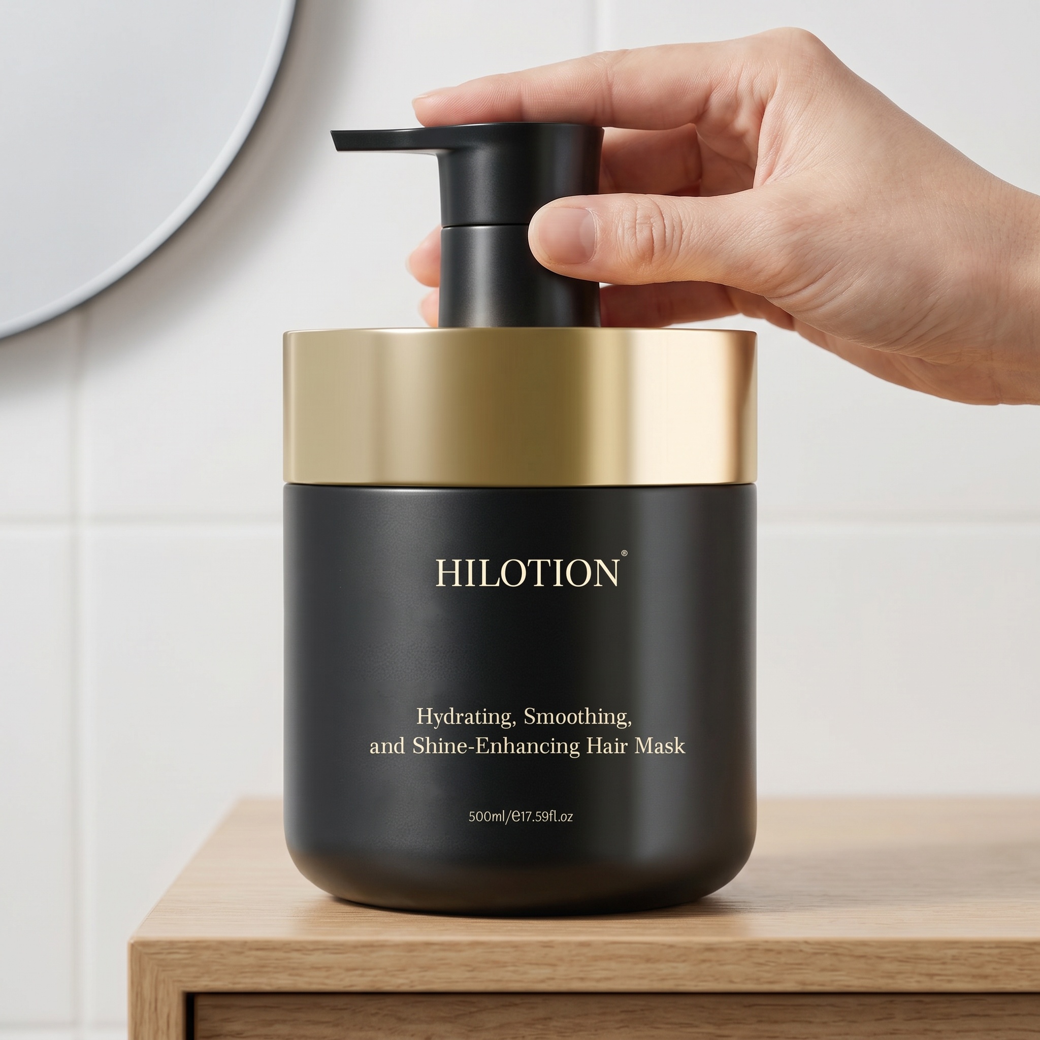 Hilotion Hydrating Smoothing Shine Enhancing Hair Mask - Image 2