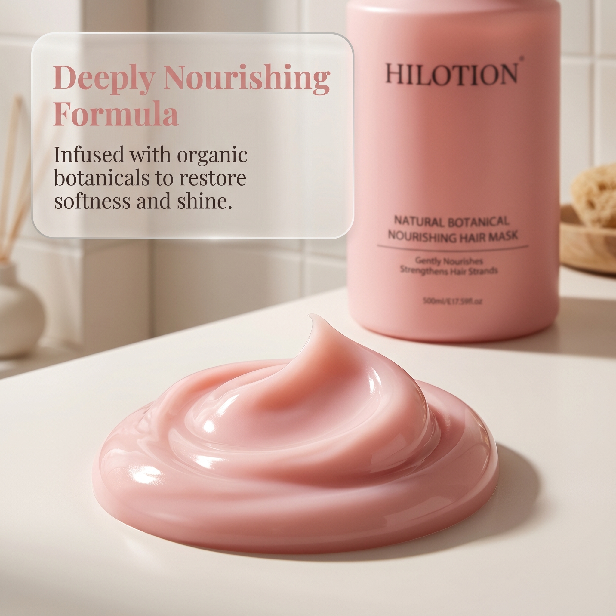 Hilotion Natural Botanical Nourishing Strengthening Hair Mask - Image 5