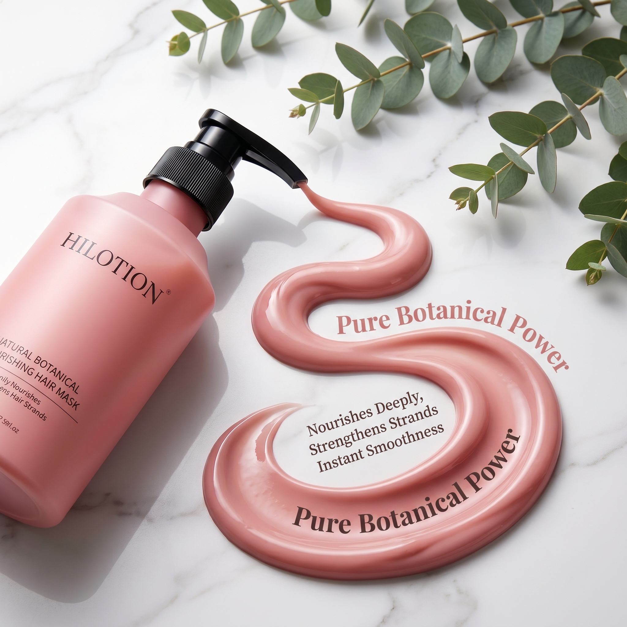 Hilotion Natural Botanical Nourishing Strengthening Hair Mask - Image 4