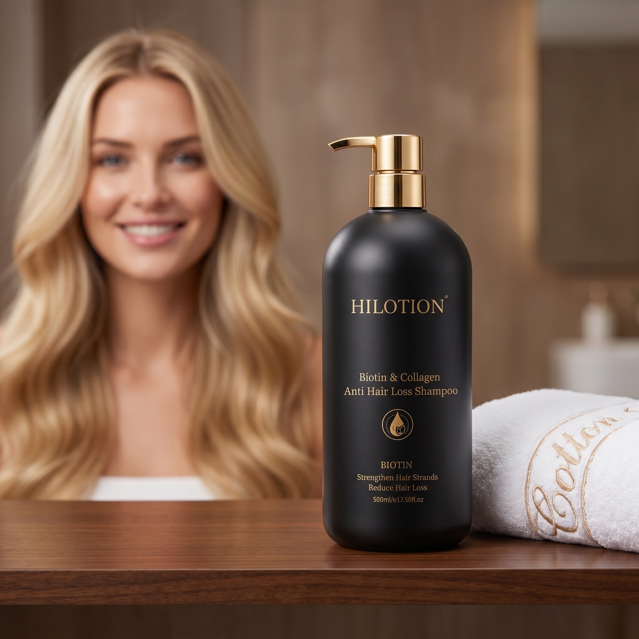 Anti-Hair Fall Shampoo with Biotin & Collagen | Strengthens Strands & Reduces Breakage - Image 4