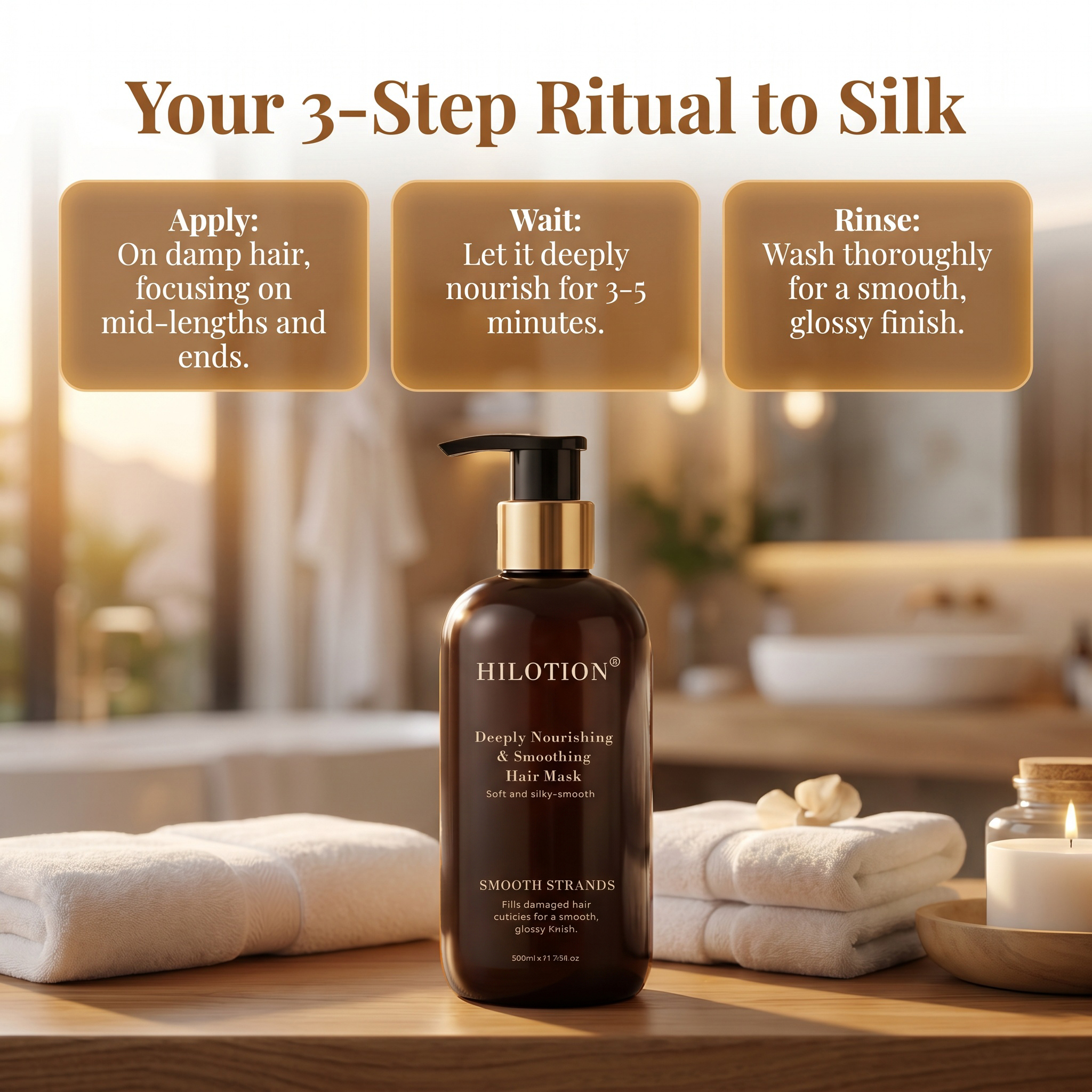 Hilotion Deep Nourishing Silky Smoothing Hair Mask - Image 5