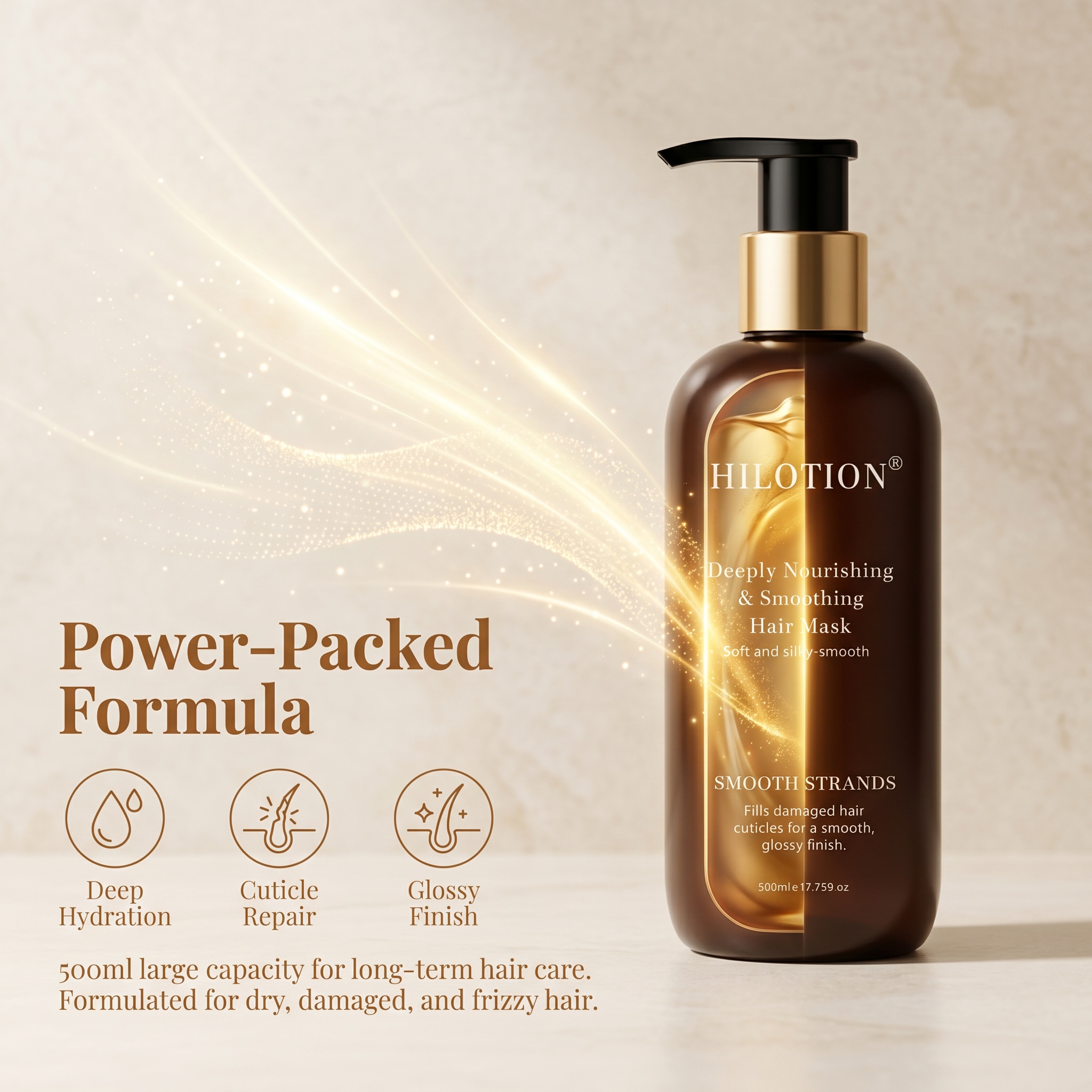 Hilotion Deep Nourishing Silky Smoothing Hair Mask - Image 3