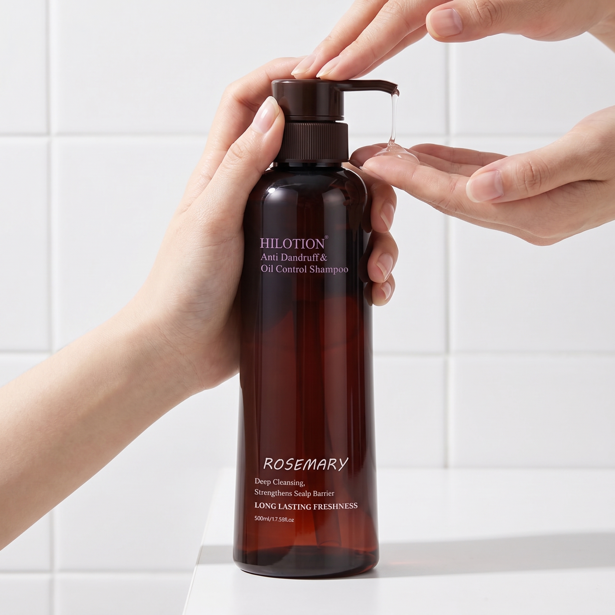 Hilotion Rosemary Anti-Dandruff & Oil Control Shampoo - Deep Cleansing for Oily Scalp (500ml) - Image 6