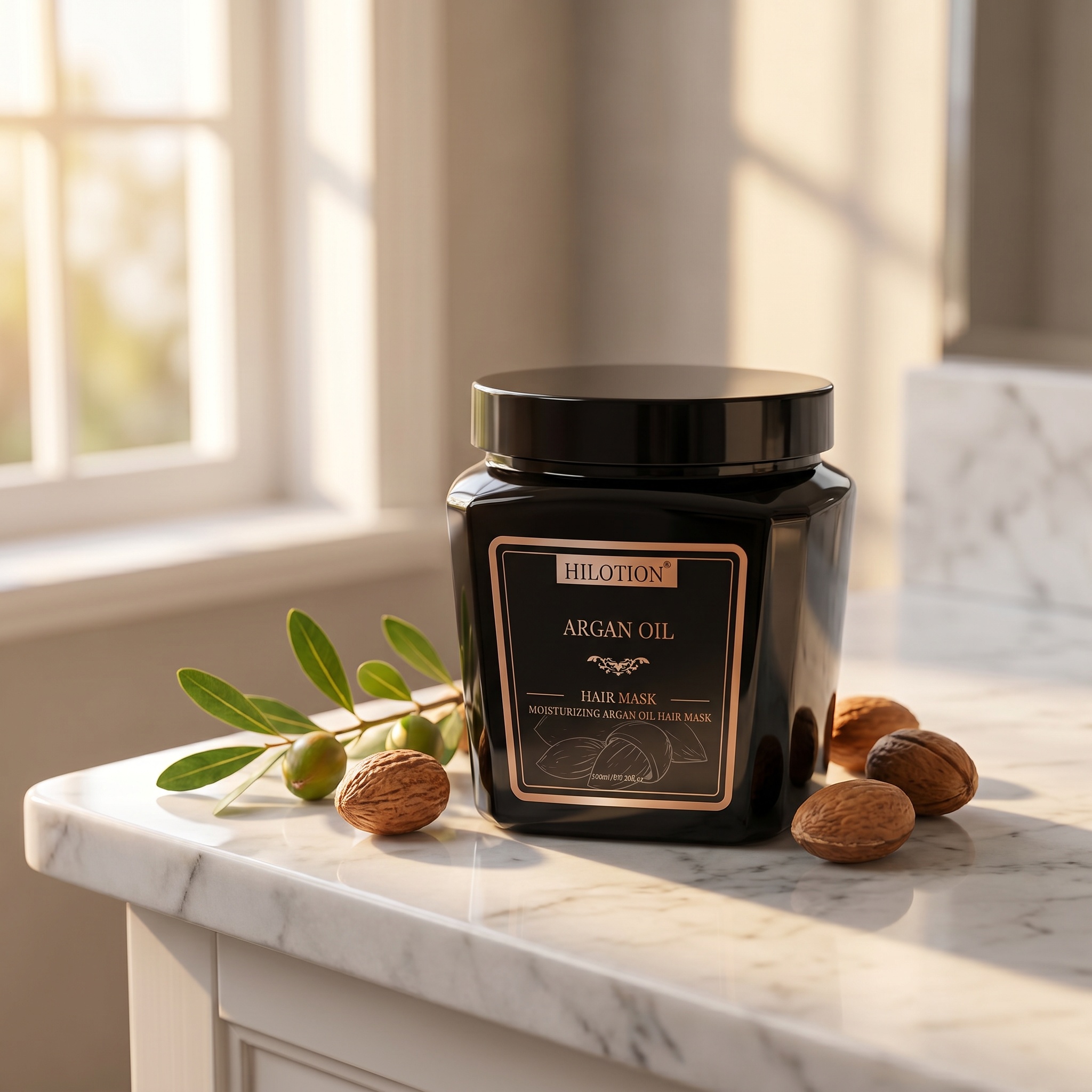 Hilotion Argan Oil Moisturizing Repair Hair Mask - Image 3