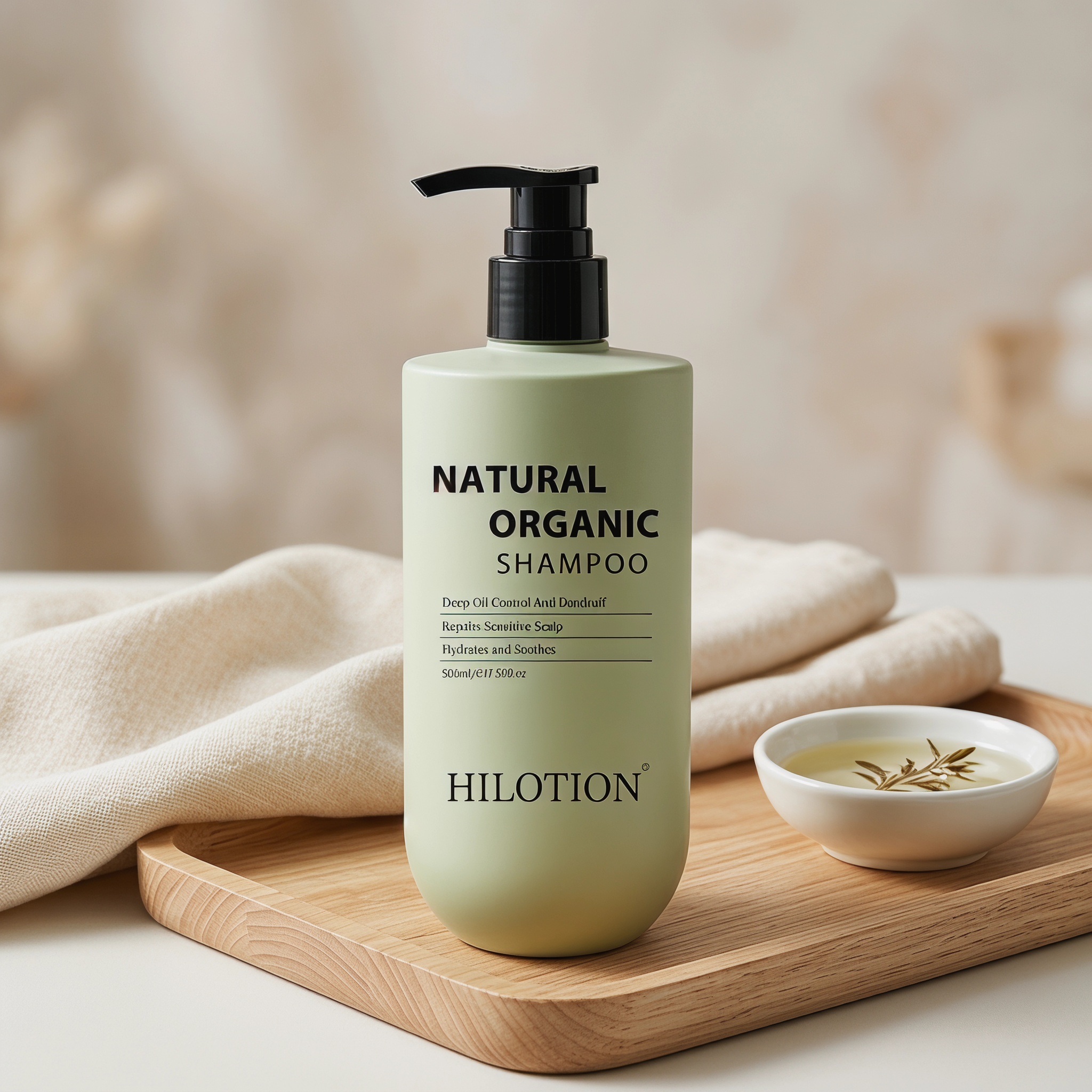 Hilotion Natural Organic Shampoo - Deep Oil Control & Anti-Dandruff for Sensitive Scalp (500ml) - Image 7
