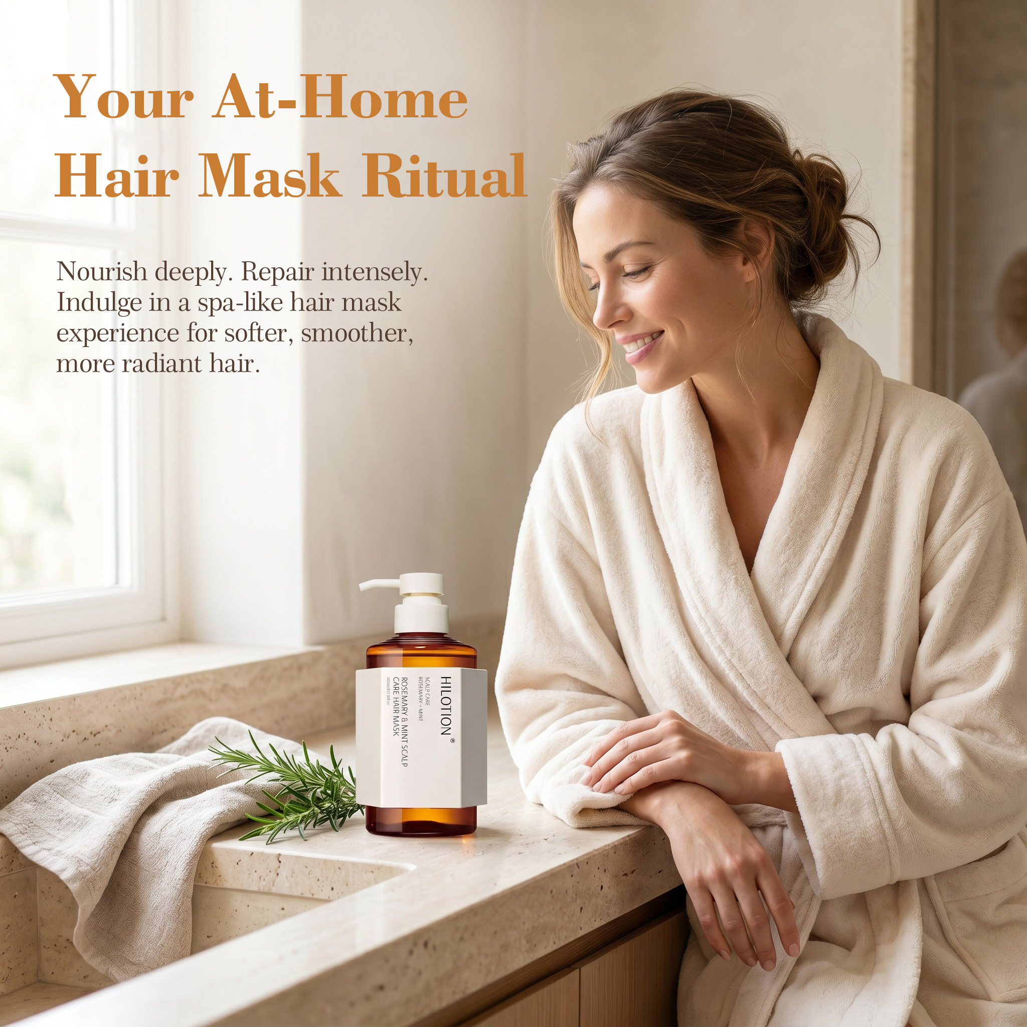 Hilotion Rosemary & Mint Scalp Care Hair Mask - Image 5