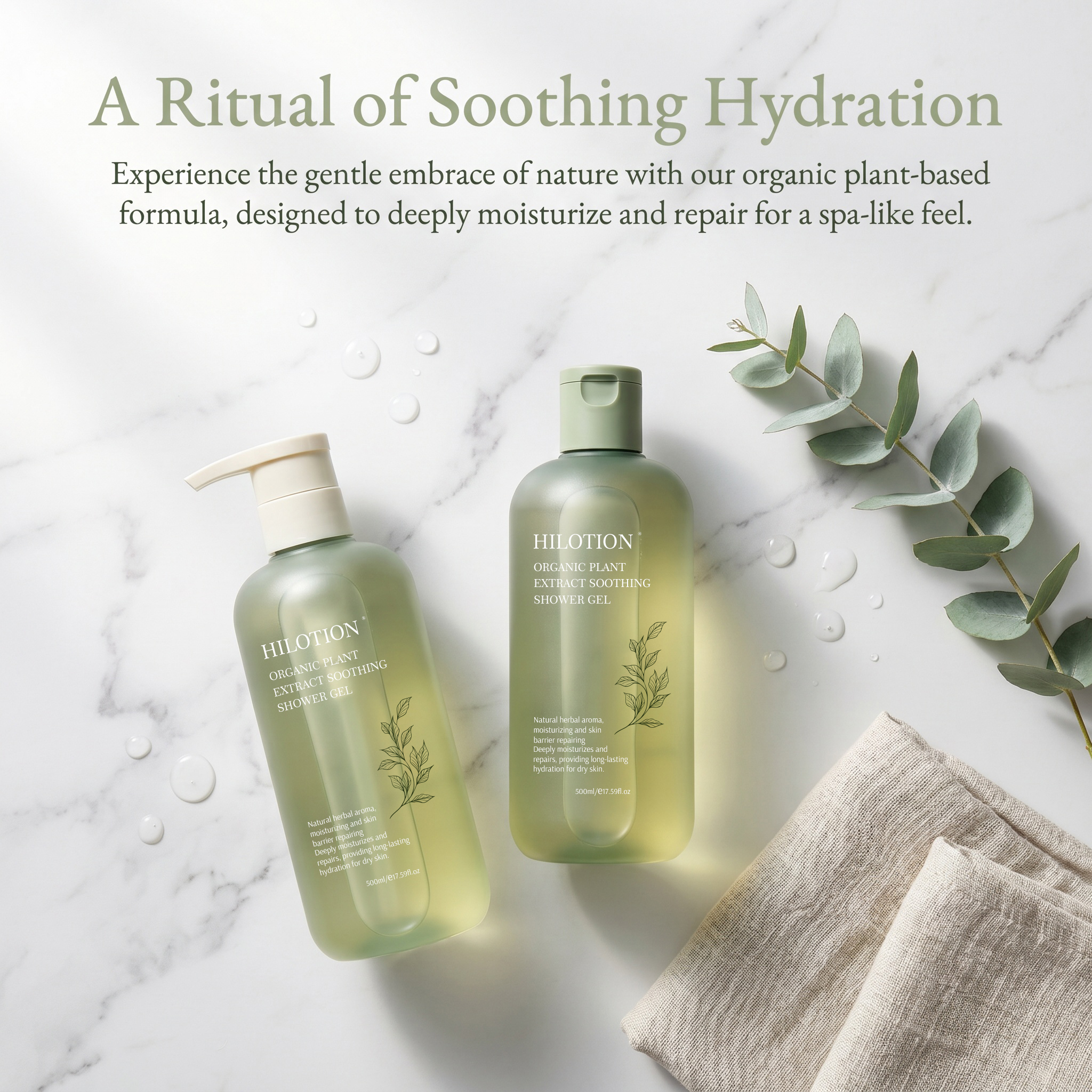 Natural Herbal Body Wash | Repairs Dry Skin & Soothes Sensitive Areas with Plant Extracts - Image 3