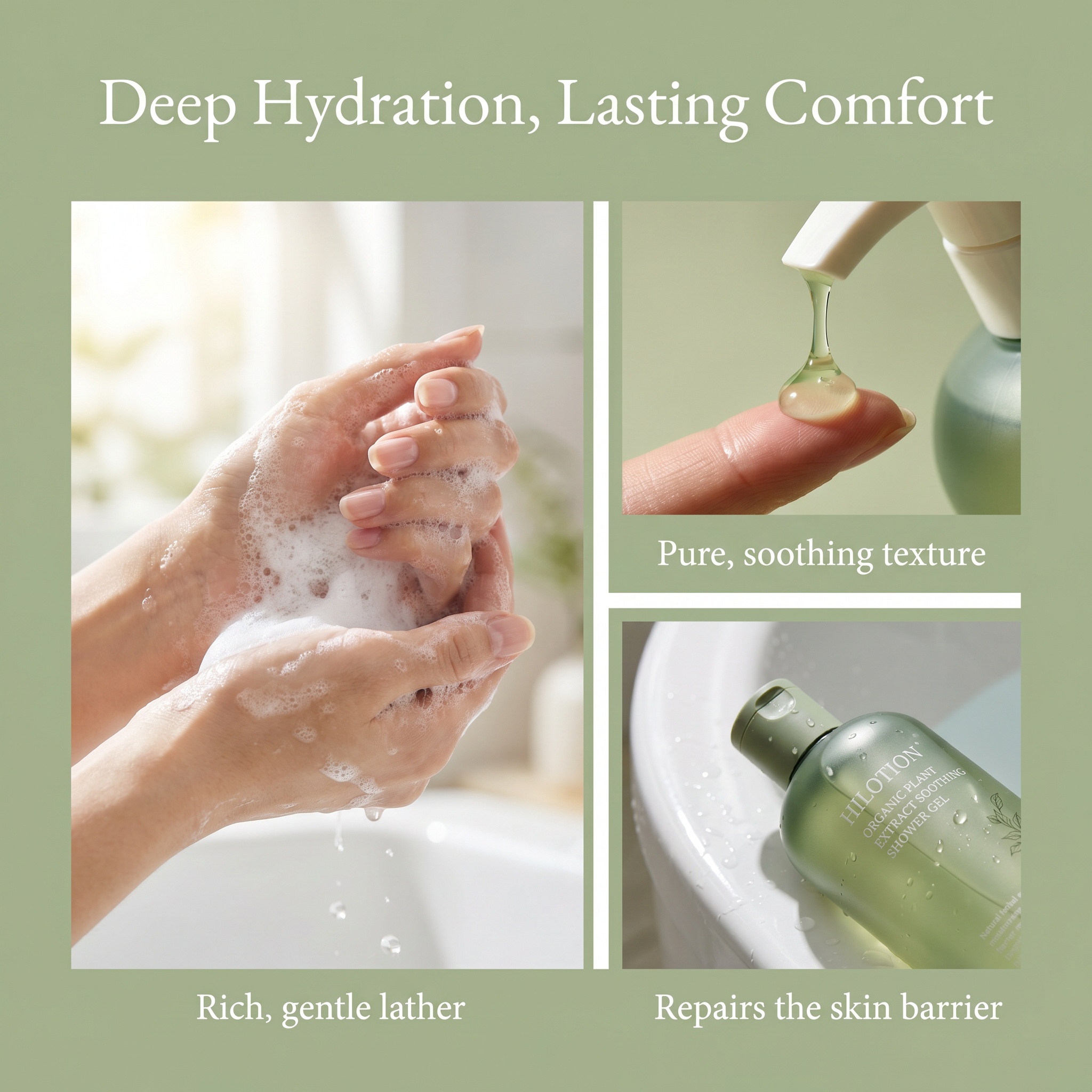Natural Herbal Body Wash | Repairs Dry Skin & Soothes Sensitive Areas with Plant Extracts - Image 8