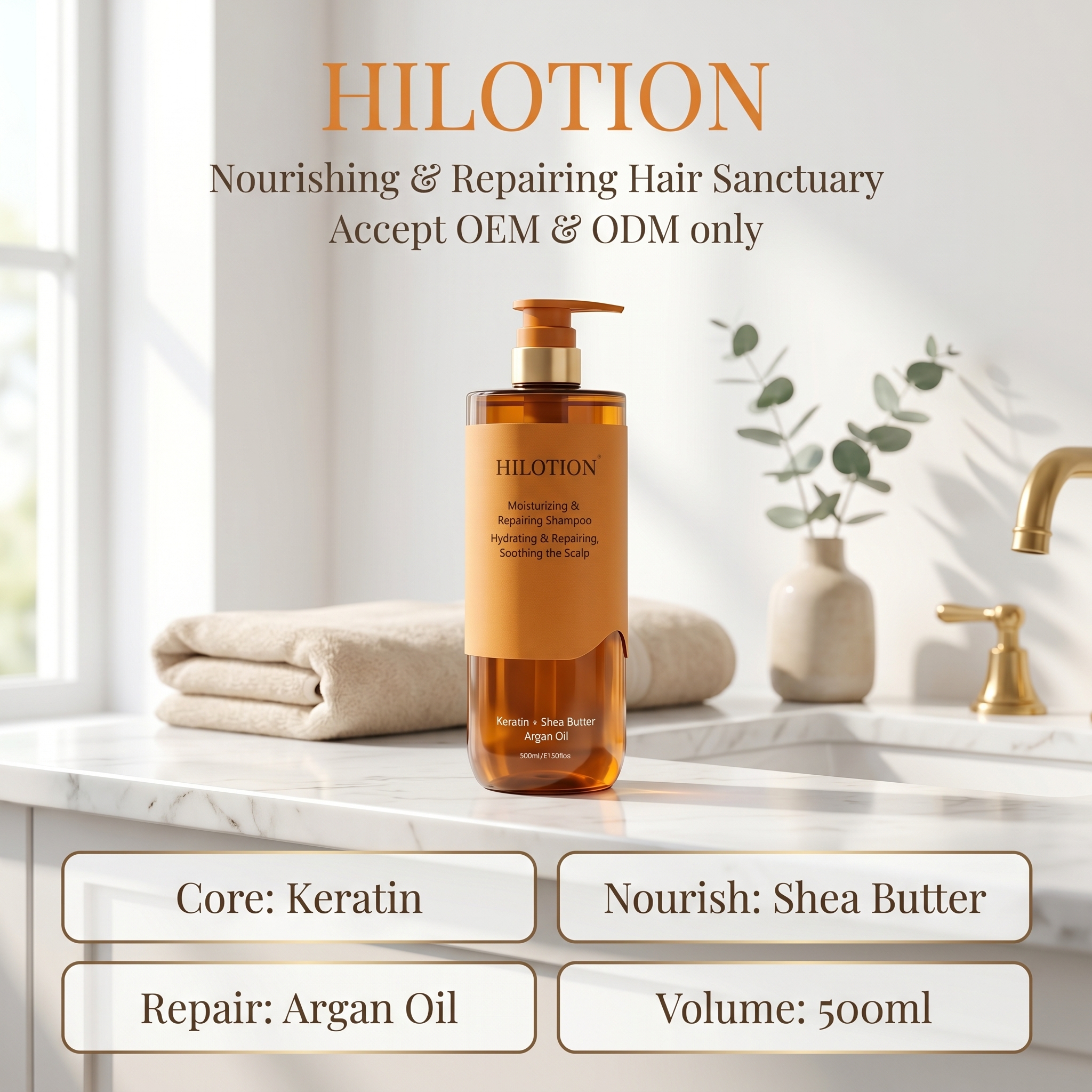 Repairing Shampoo with Shea Butter & Keratin | Hydrates & Soothes Scalp - Image 5