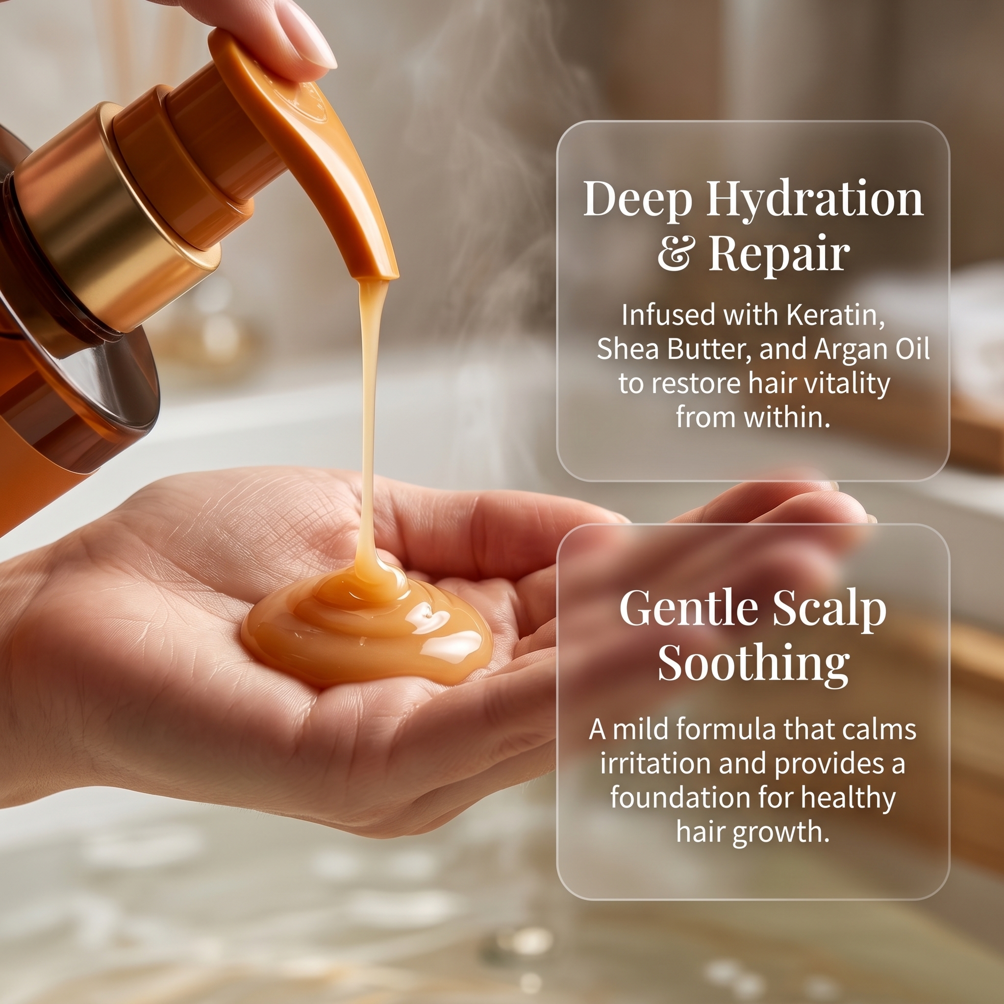 Repairing Shampoo with Shea Butter & Keratin | Hydrates & Soothes Scalp - Image 6