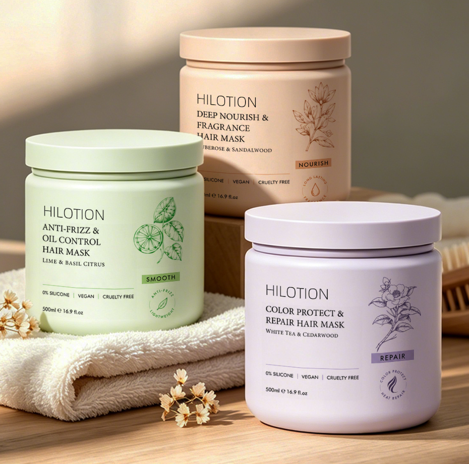 Hilotion White Tea Cedarwood Color Protect & Heat Repair Hair Mask