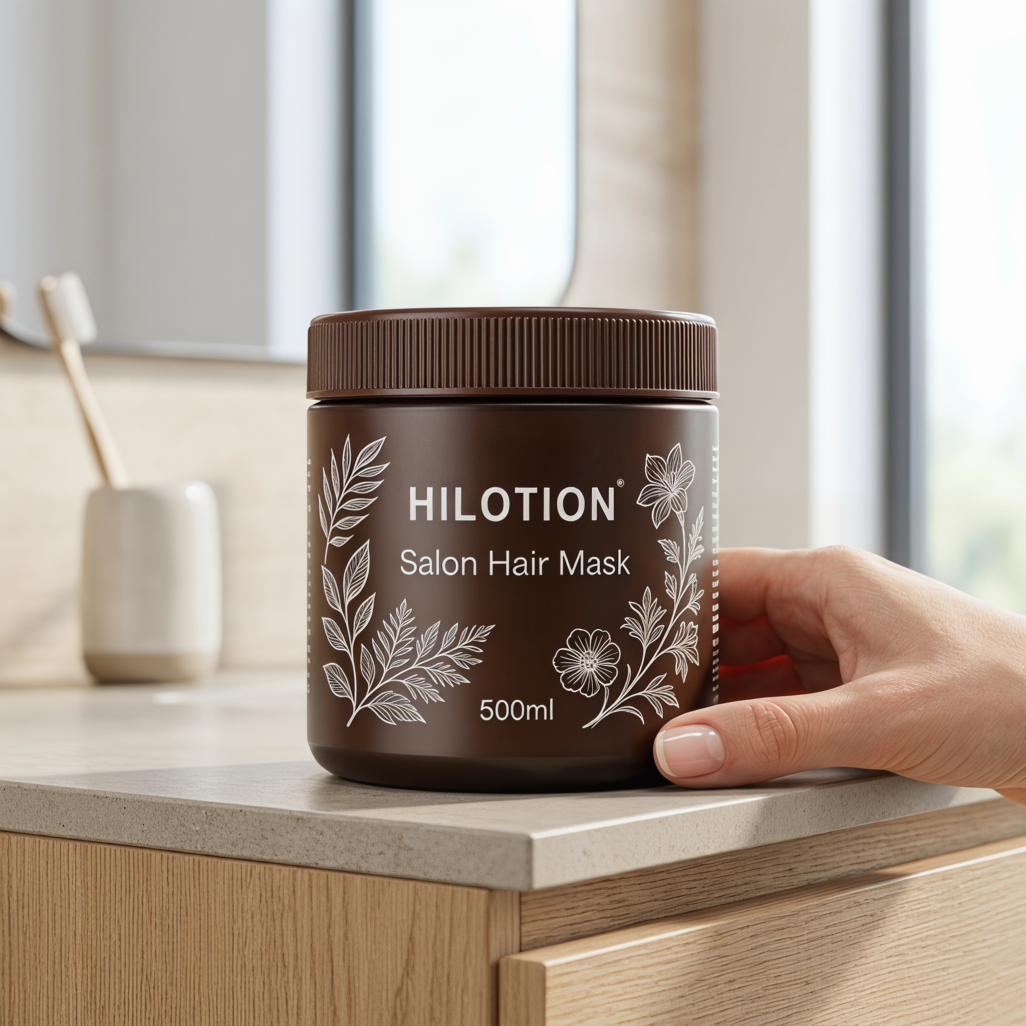 Hilotion Natural Botanical Salon Deep Repair Hydrating Hair Mask 500ml - Image 2