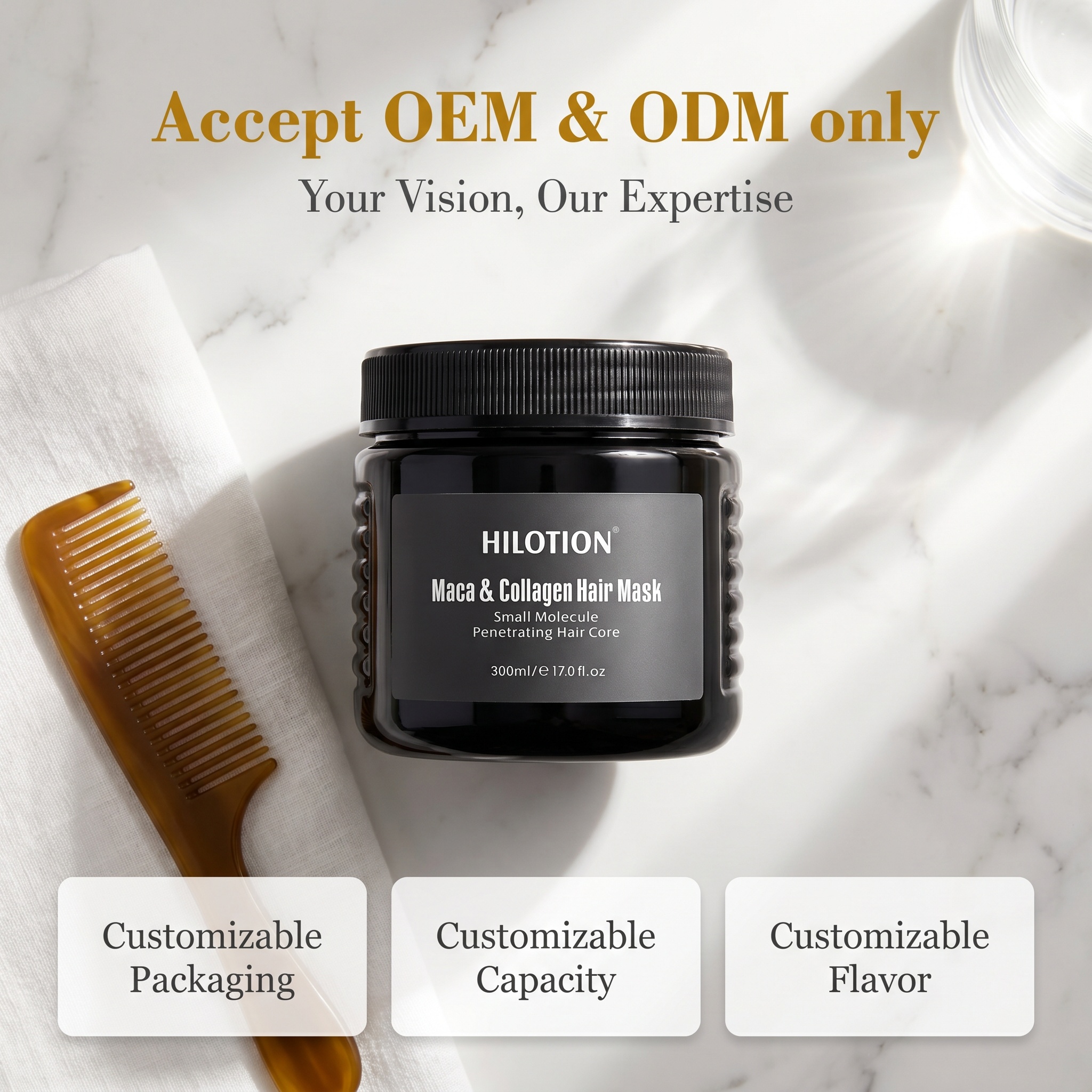 Hilotion Maca Collagen Deep Penetrating Repair Hair Mask - Image 3