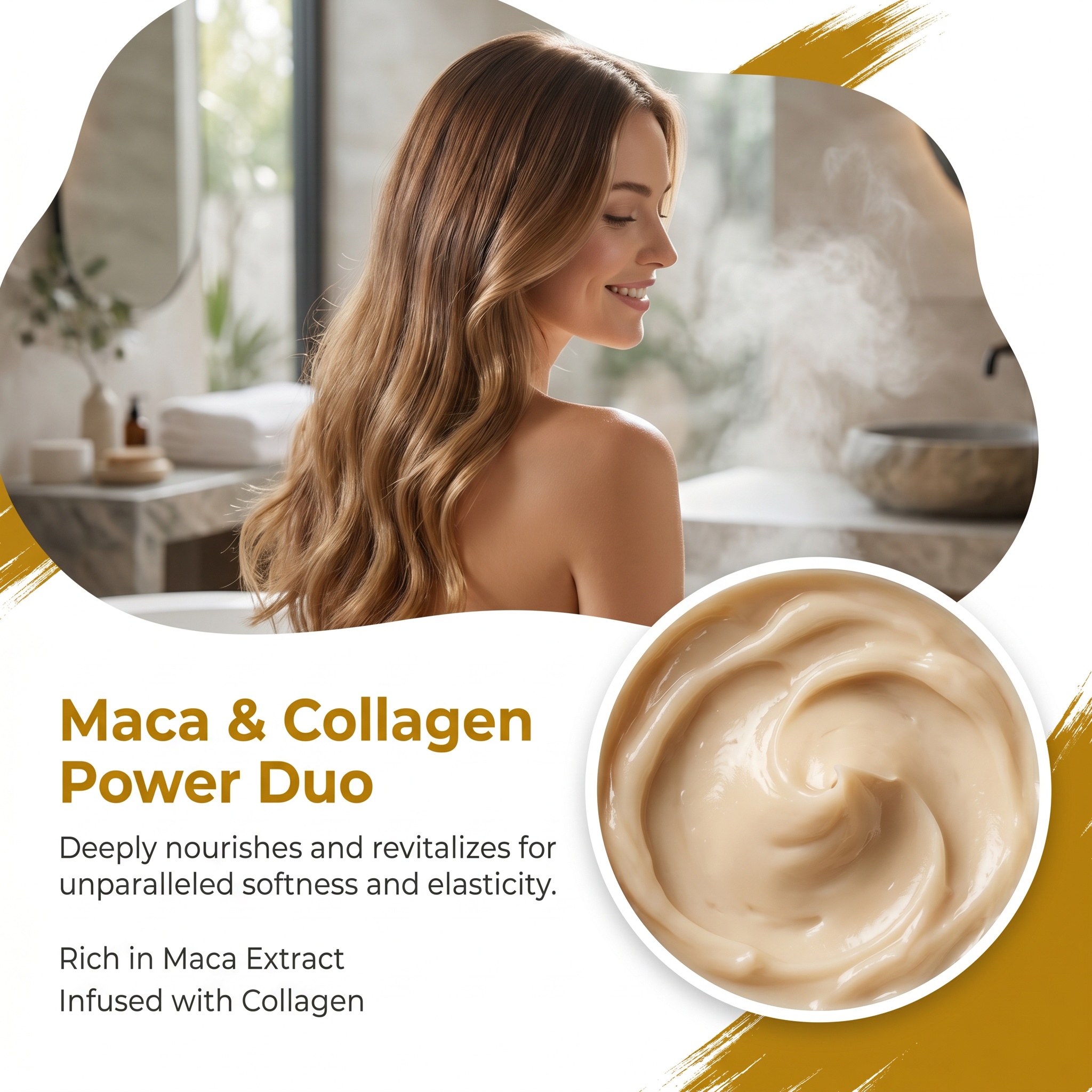 Hilotion Maca Collagen Deep Penetrating Repair Hair Mask - Image 5
