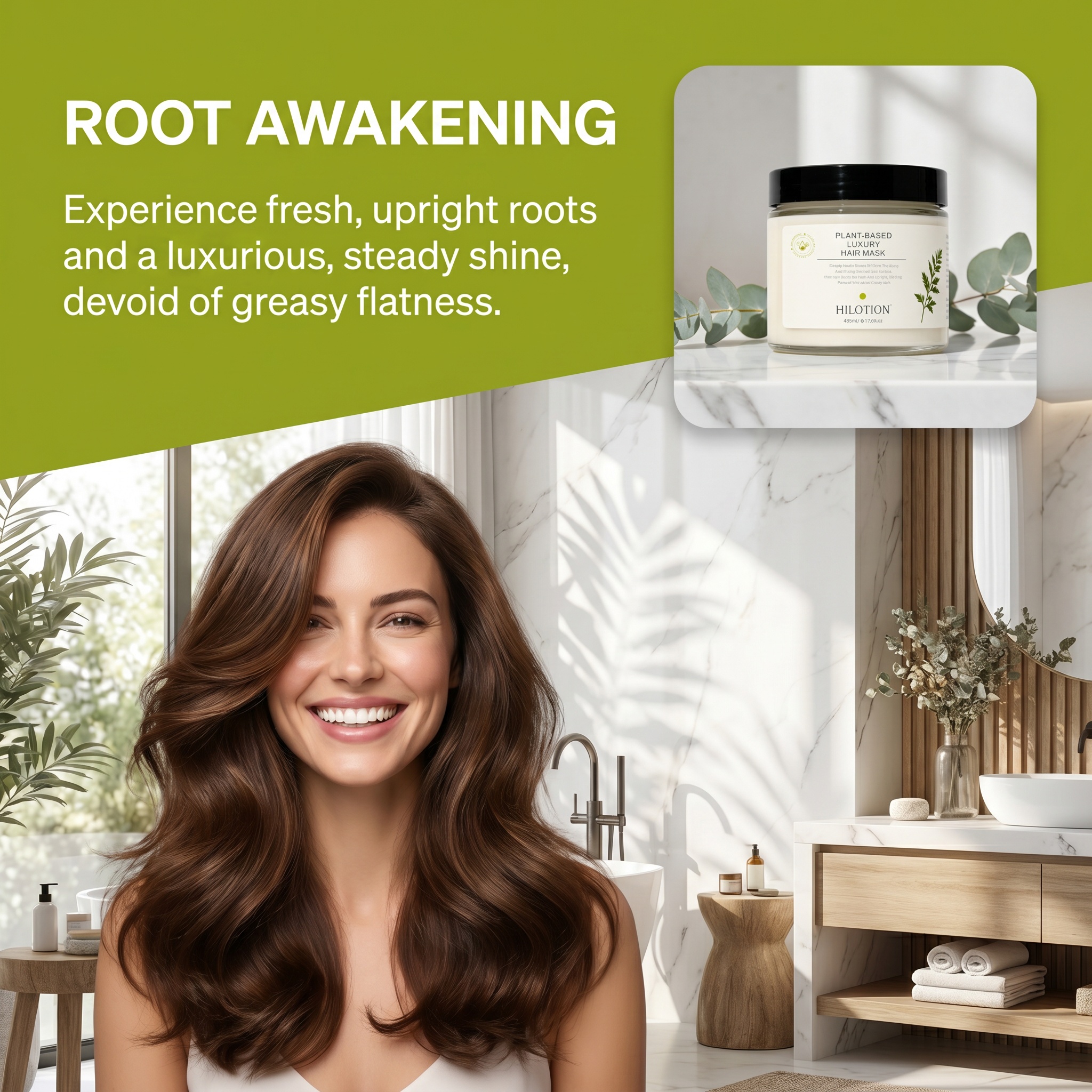 Hilotion Plant-Based Luxury Oil Control Hair Mask - Image 5