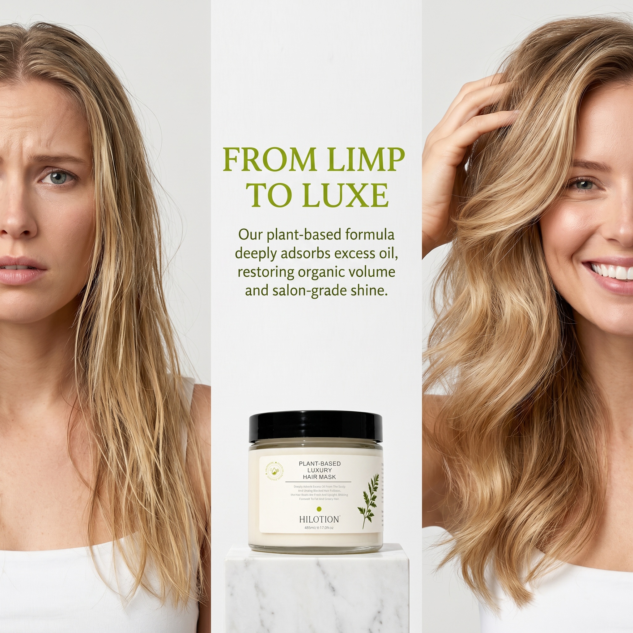 Hilotion Plant-Based Luxury Oil Control Hair Mask - Image 3
