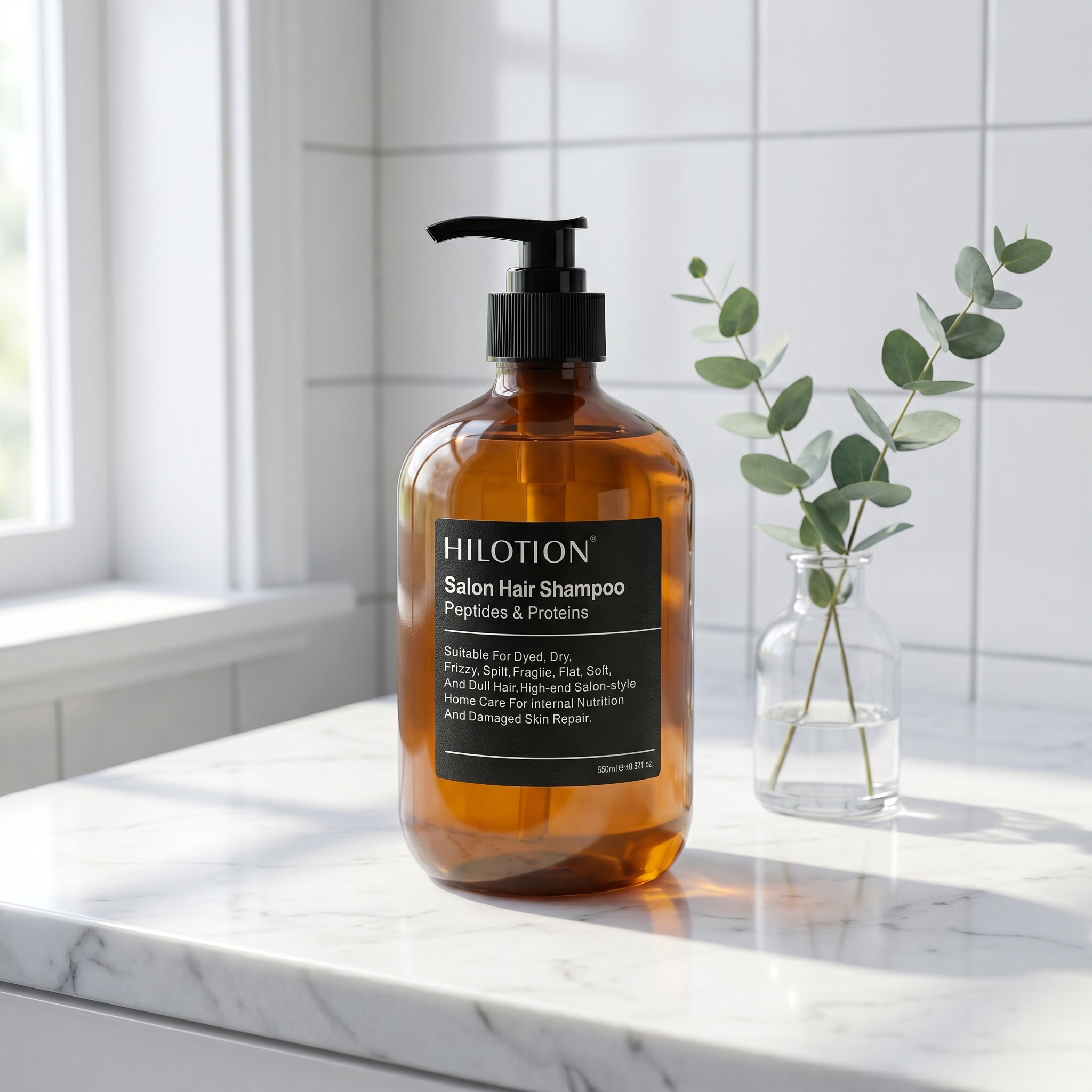 Wholesale Hilotion Salon Peptide Protein Shampoo For Colored Damaged Hair 500ml - Image 3