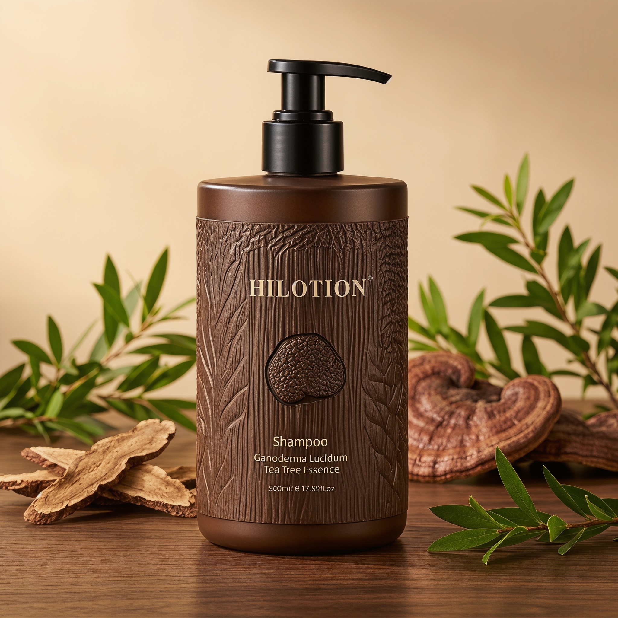 Hilotion Ganoderma Tea Tree Repair Shampoo 500ml - Image 3