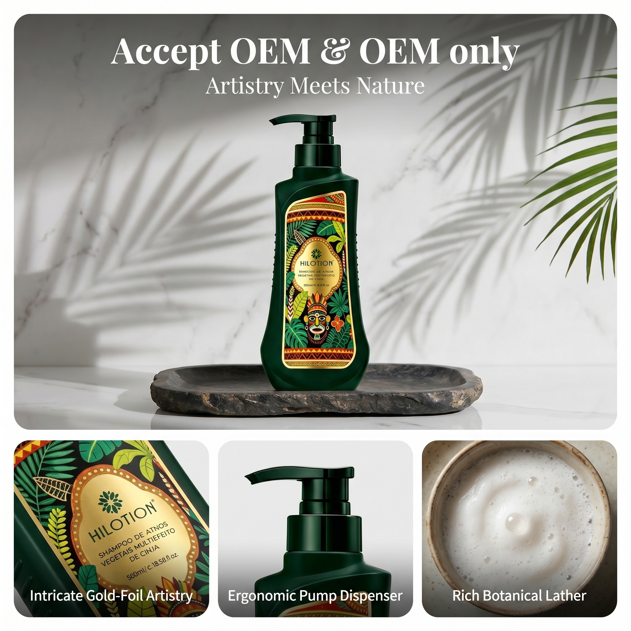 Hilotion Tropical Botanical Herbal Natural Hair Shampoo - Image 5