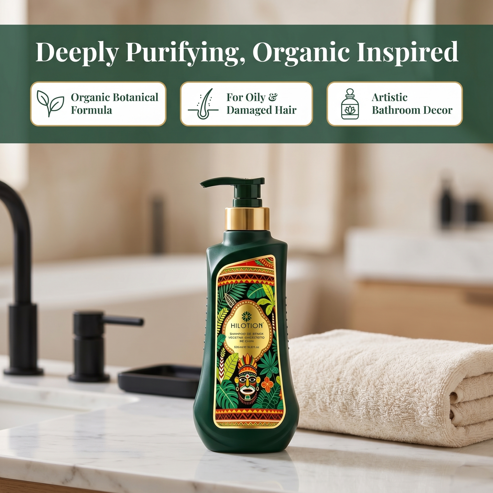 Hilotion Tropical Botanical Herbal Natural Hair Shampoo - Image 6